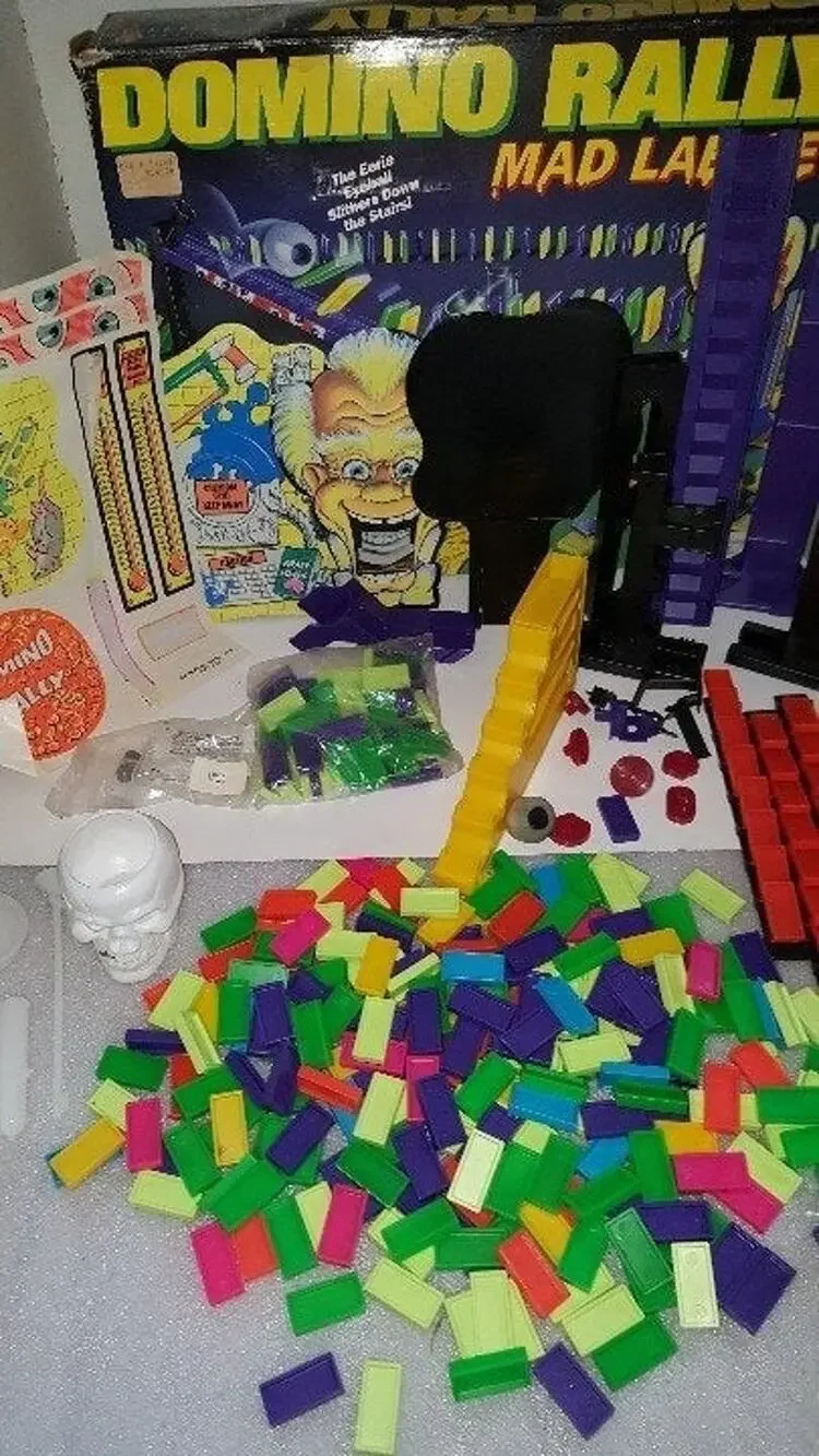 1996 Domino Rally Mad Lab Set Pressman
